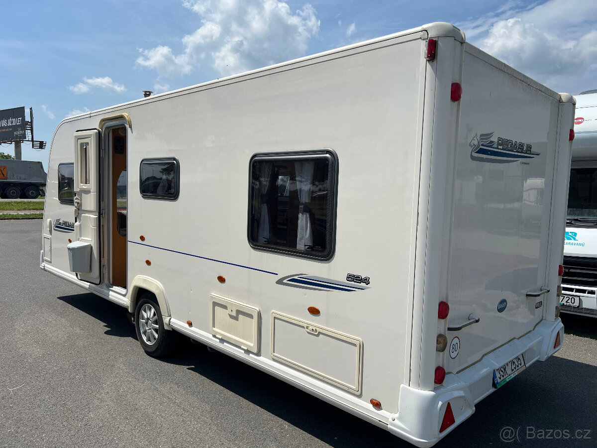 Karavan Bailey Pegasus 524+Klima,Pojezd,Solar,plyn.bojler