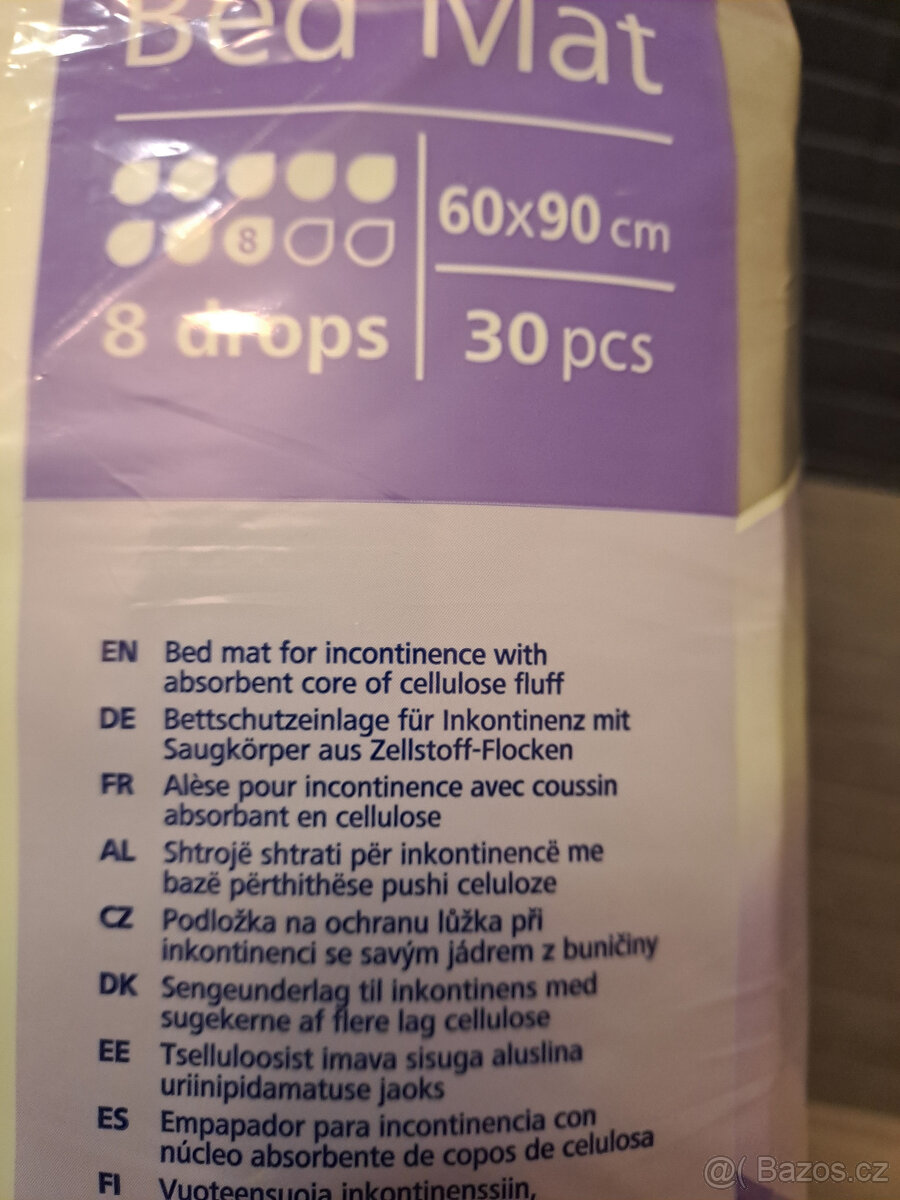 Prodám absorpční podložky na ochranu lůžka 60x90 cm - 3