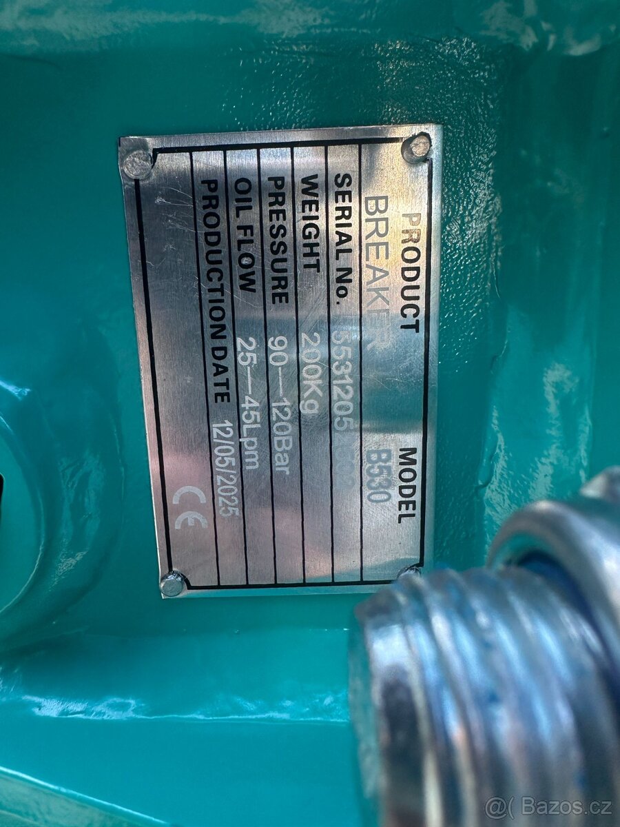 Hydraulické bourací kladivo s MS03 adaptérem - B530 2,5-4,5t - 3