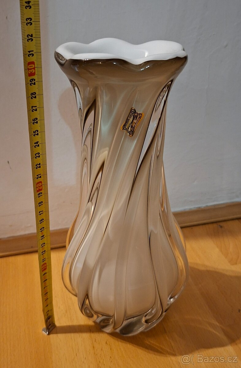 Skleněná opálova váza - 3