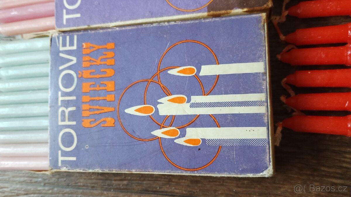 Dortové svíčky a svíčky retro - 3
