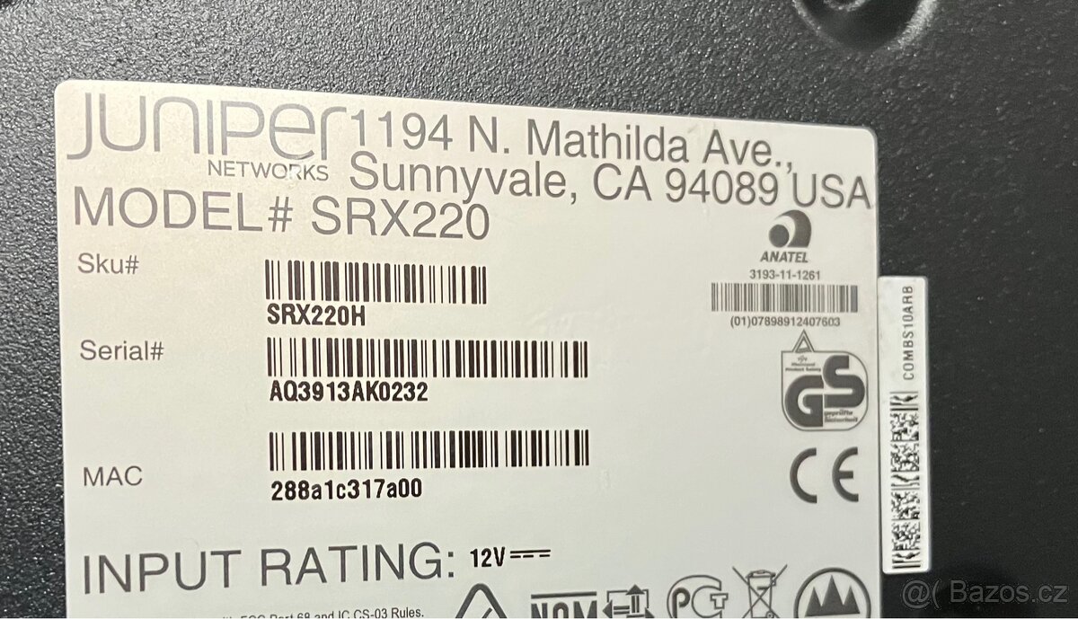 JUNIPER SRX220H - 3