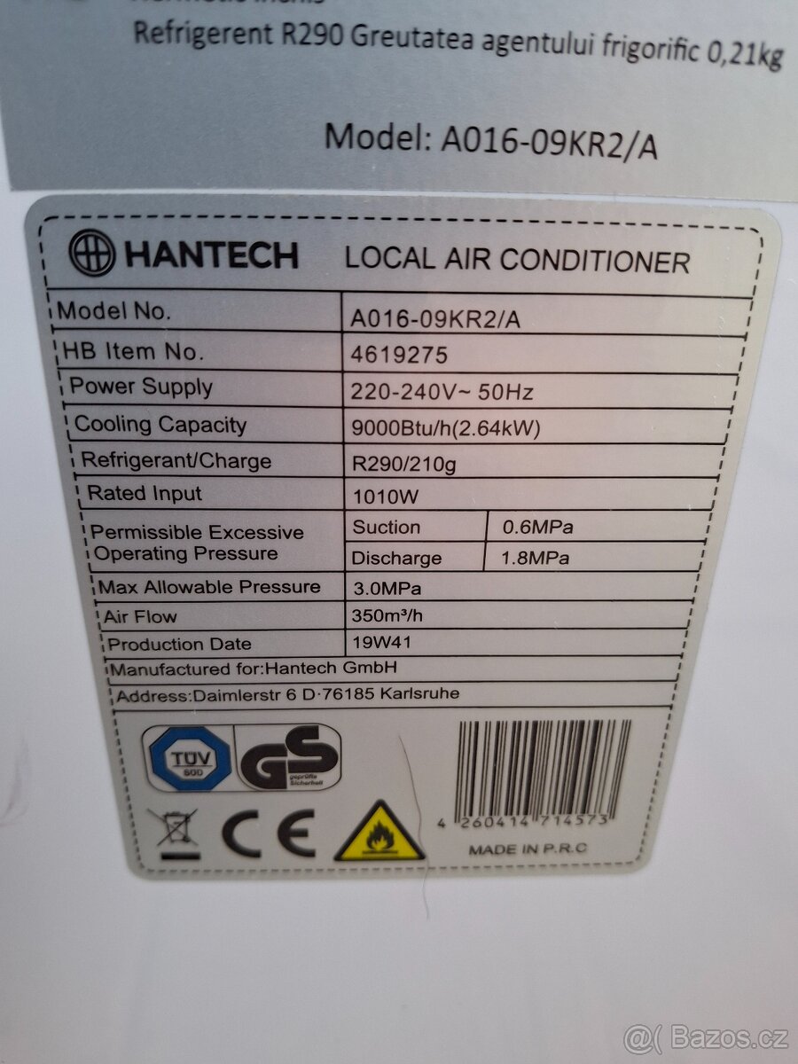 Mobilní klimatizace Hantech - 3