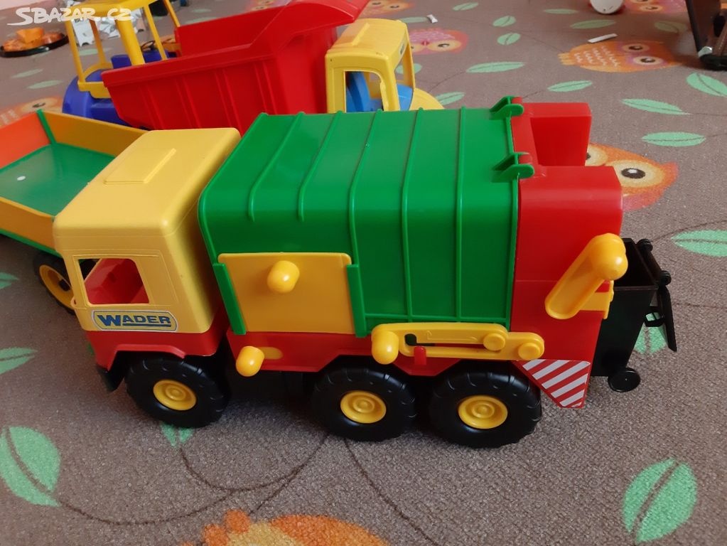 Auta 3x - Auto Wader - nakladni,popeláři, traktor - 3