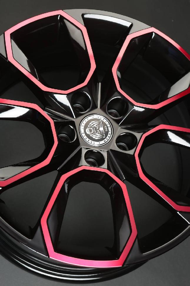 Alu kola 17"-18" 5x112 Yakuza Japan Extreme black+red - 3