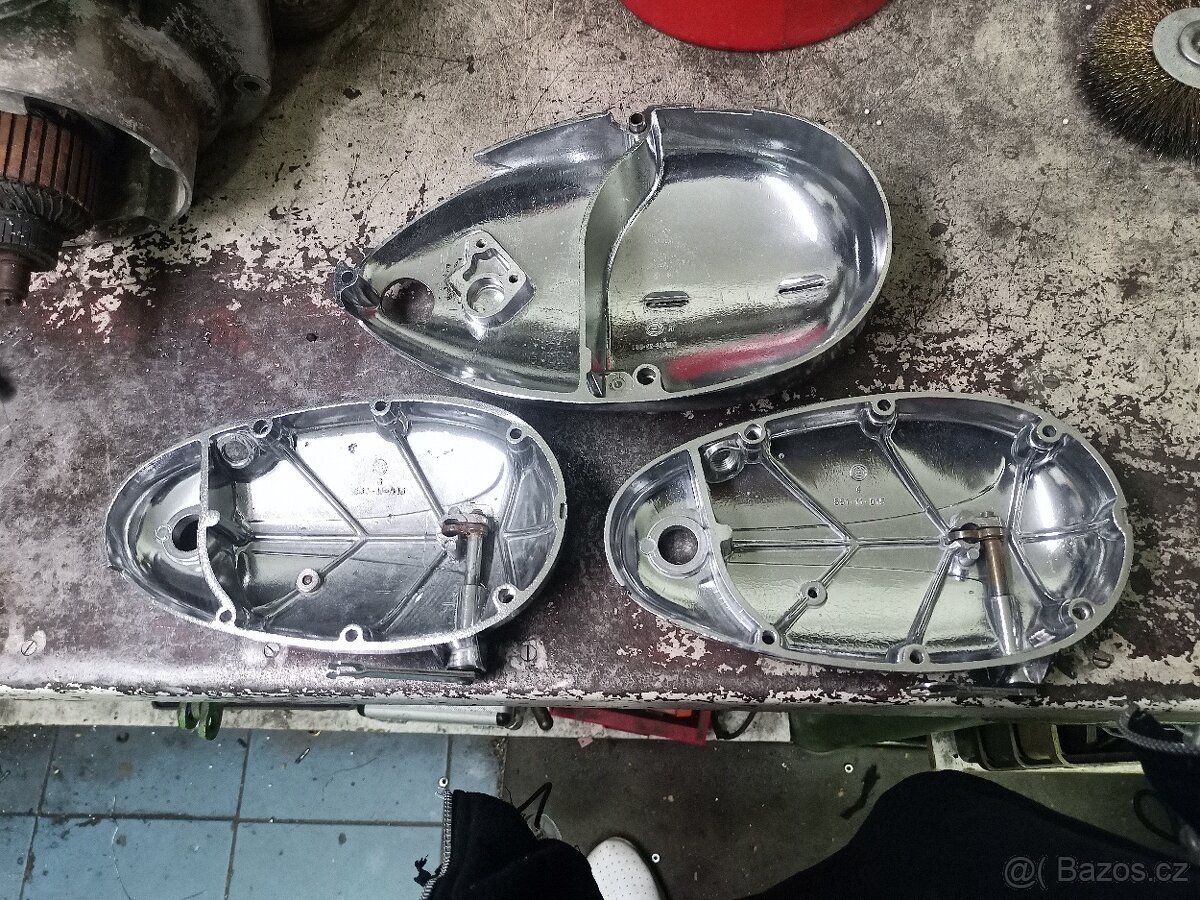 Jawa Stadion , Jaweta , ČZ 125,150 - Víka chemicky leštěná - 3