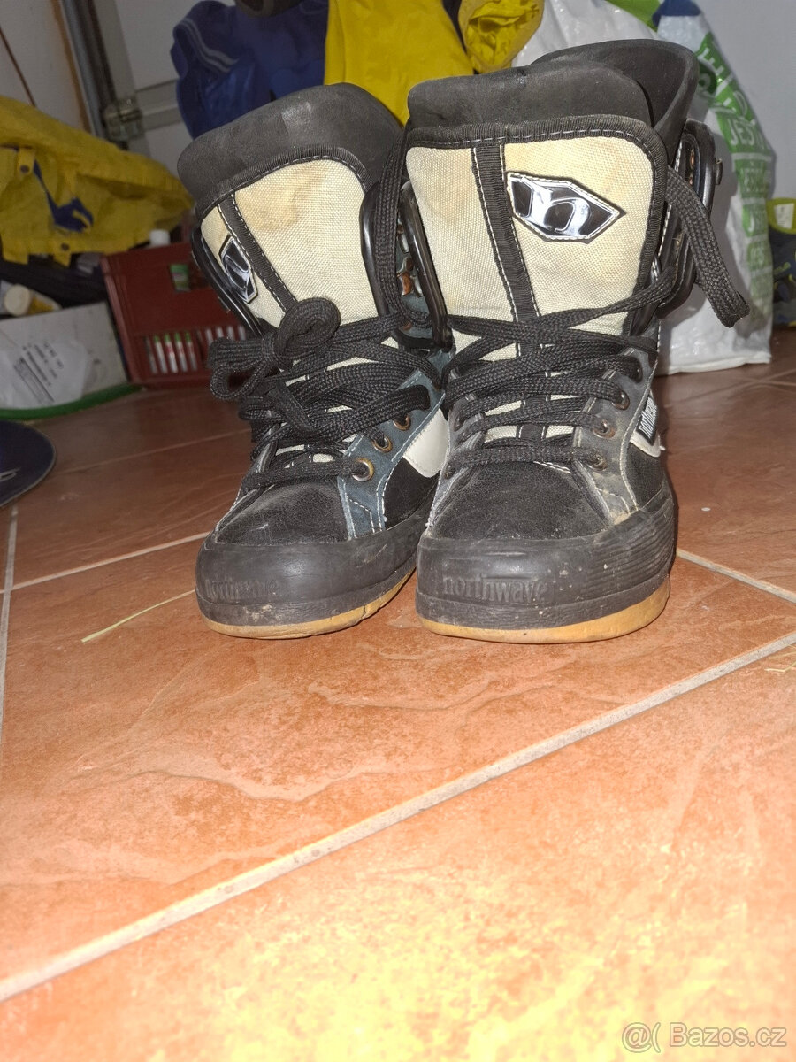 Snowboard 120 cm + Snw. boty cca 21 cm - 3