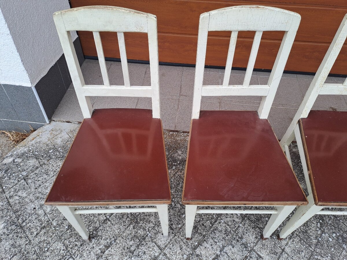 4 x selská židle na chalupu - 3