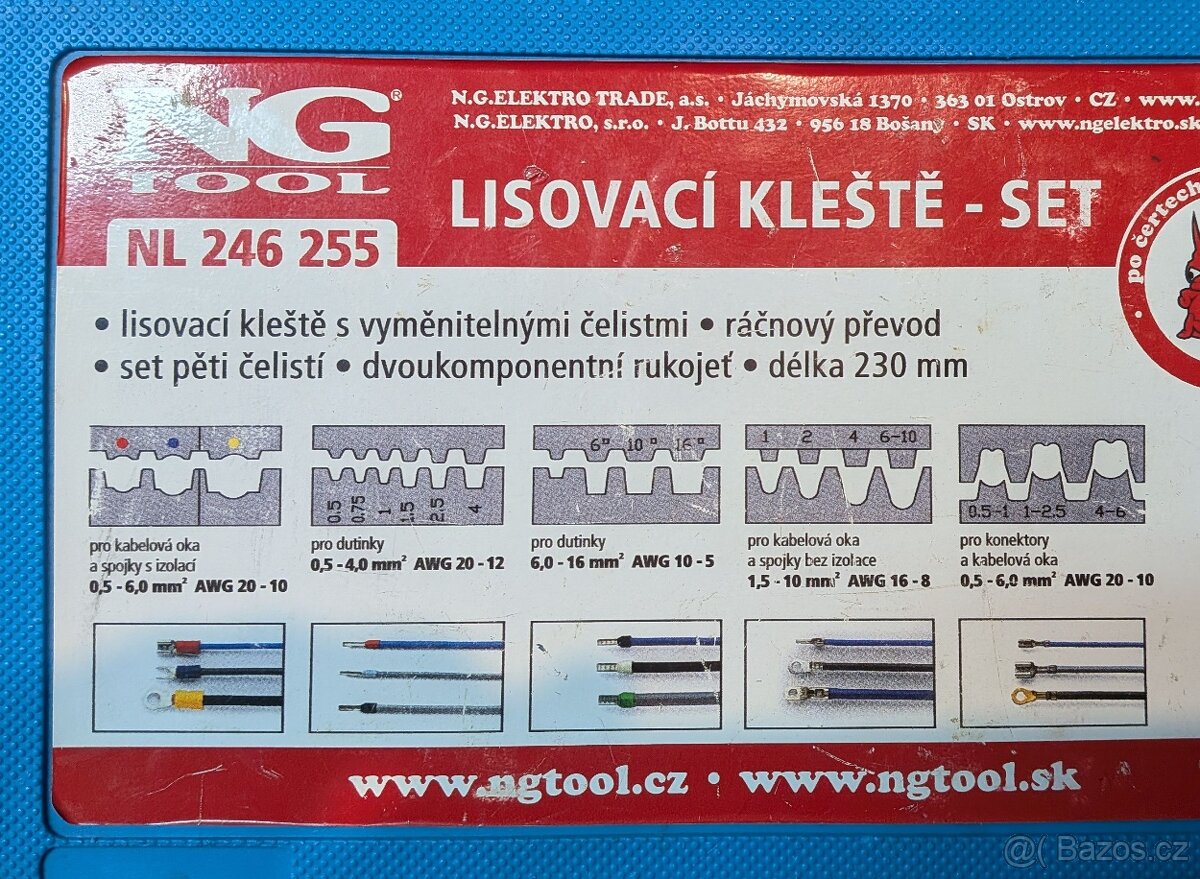 Lisovací krimpovací kleště set - 3