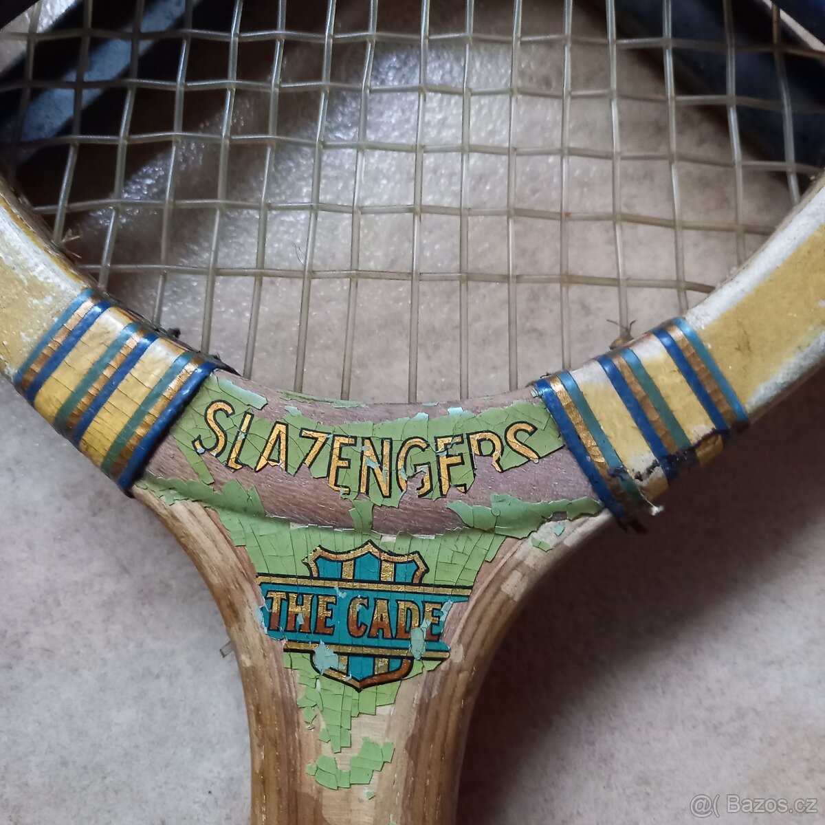 Stará retro tenisová raketa - 3