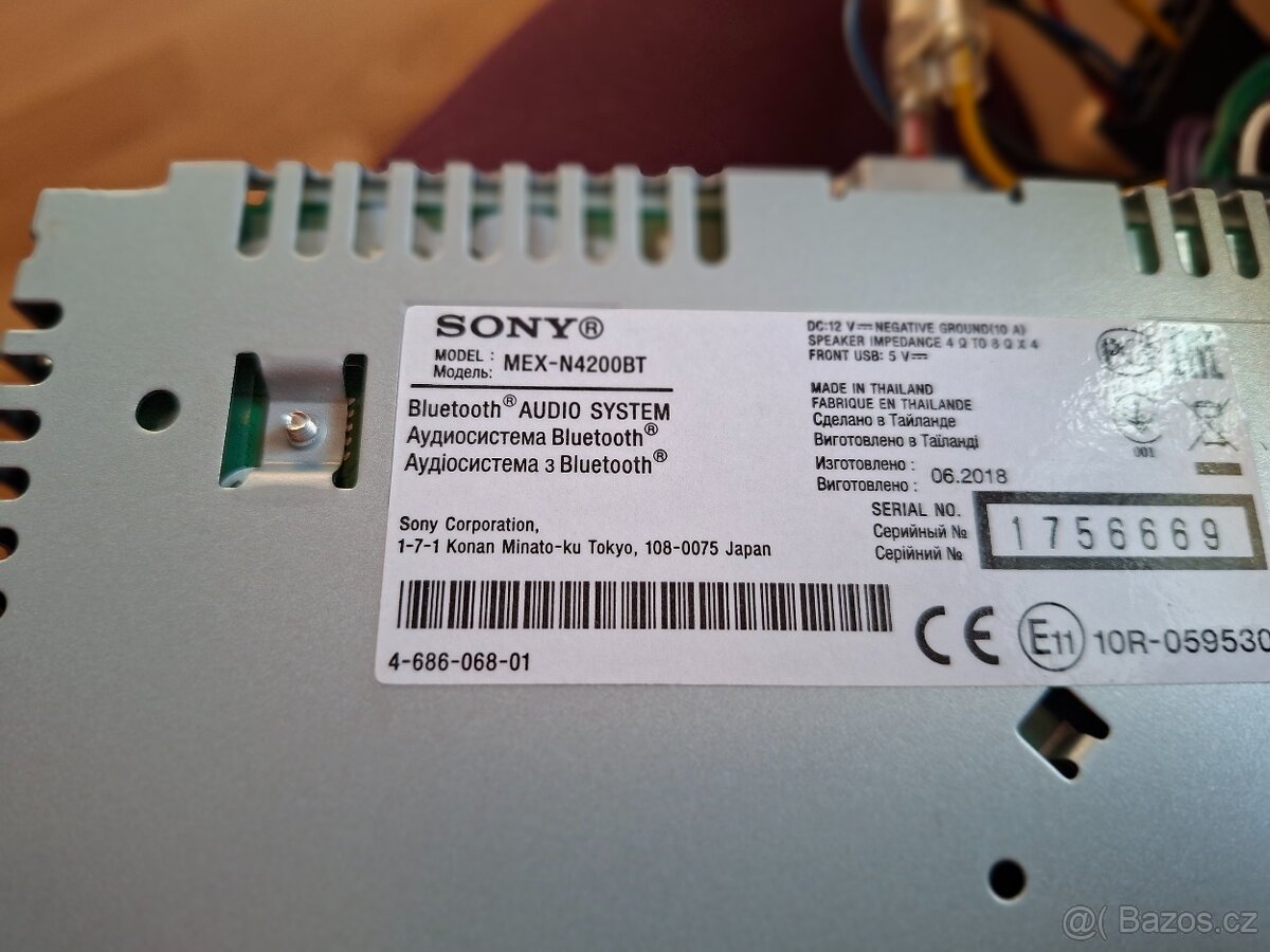 Autorádio Sony MEX- N4200BT - 3