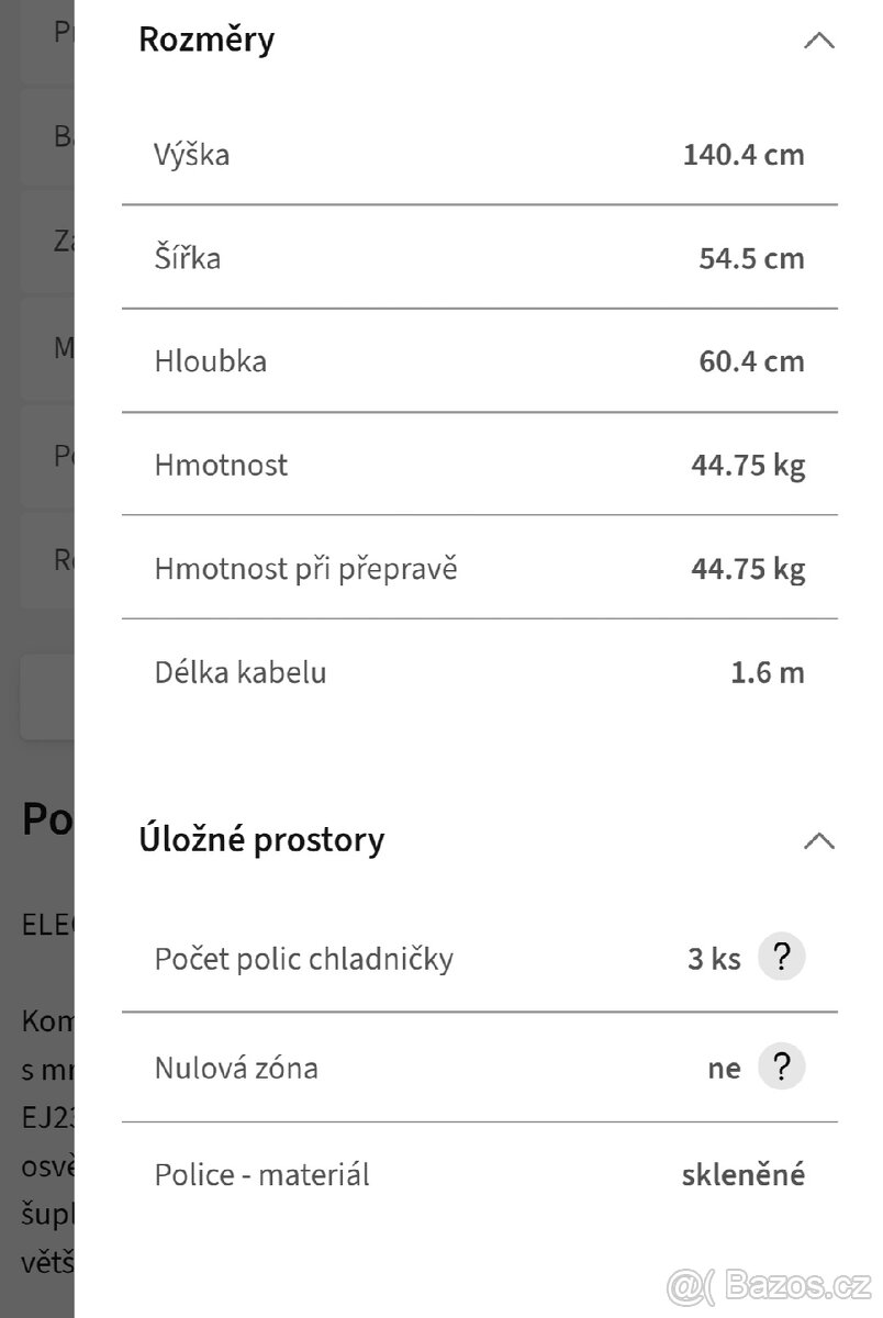 Lednice Electrolux EJ 2301AOX2 - 3