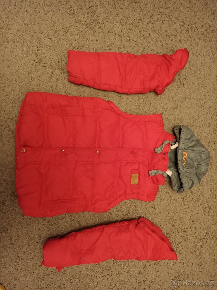 Péřová bunda / vesta vel. 150cm - 3