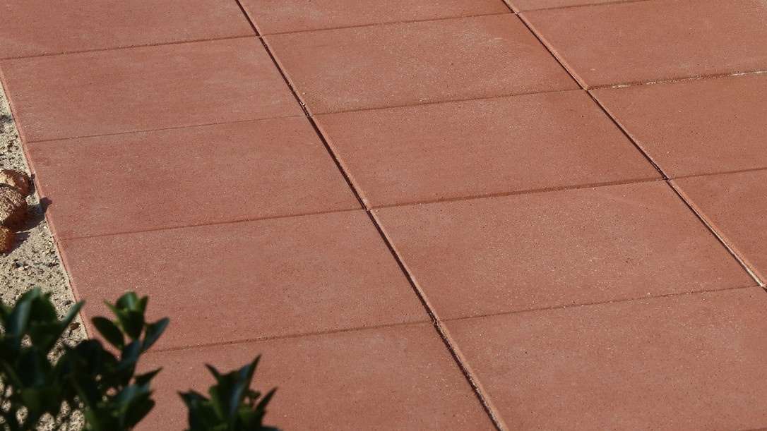 Velkoplošná zámková dlažba 40x40 a 30x30červená - 3