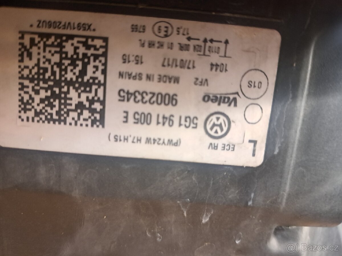 Prodám levé predni světlo VW Golf7 - 3