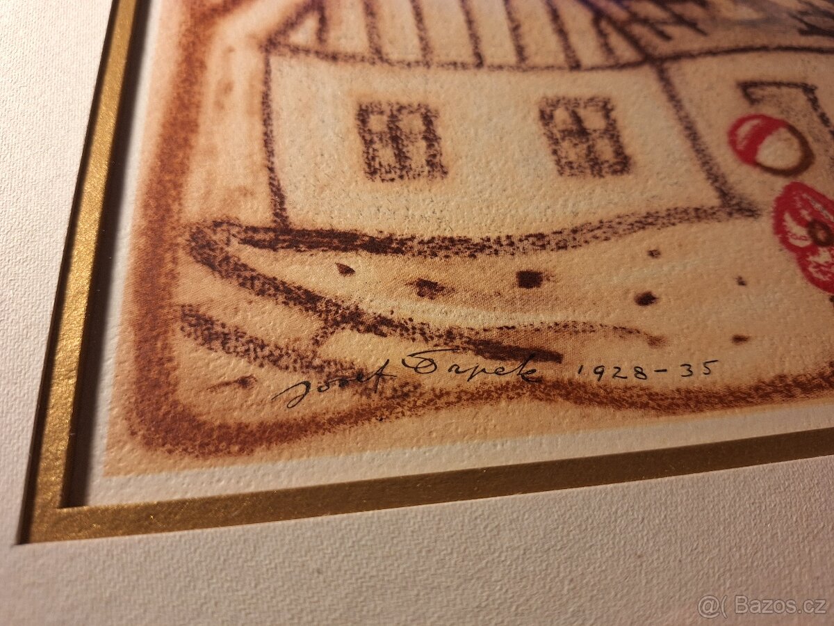 JOSEF ČAPEK - U naší chalupy - 1948 - signováno - 3