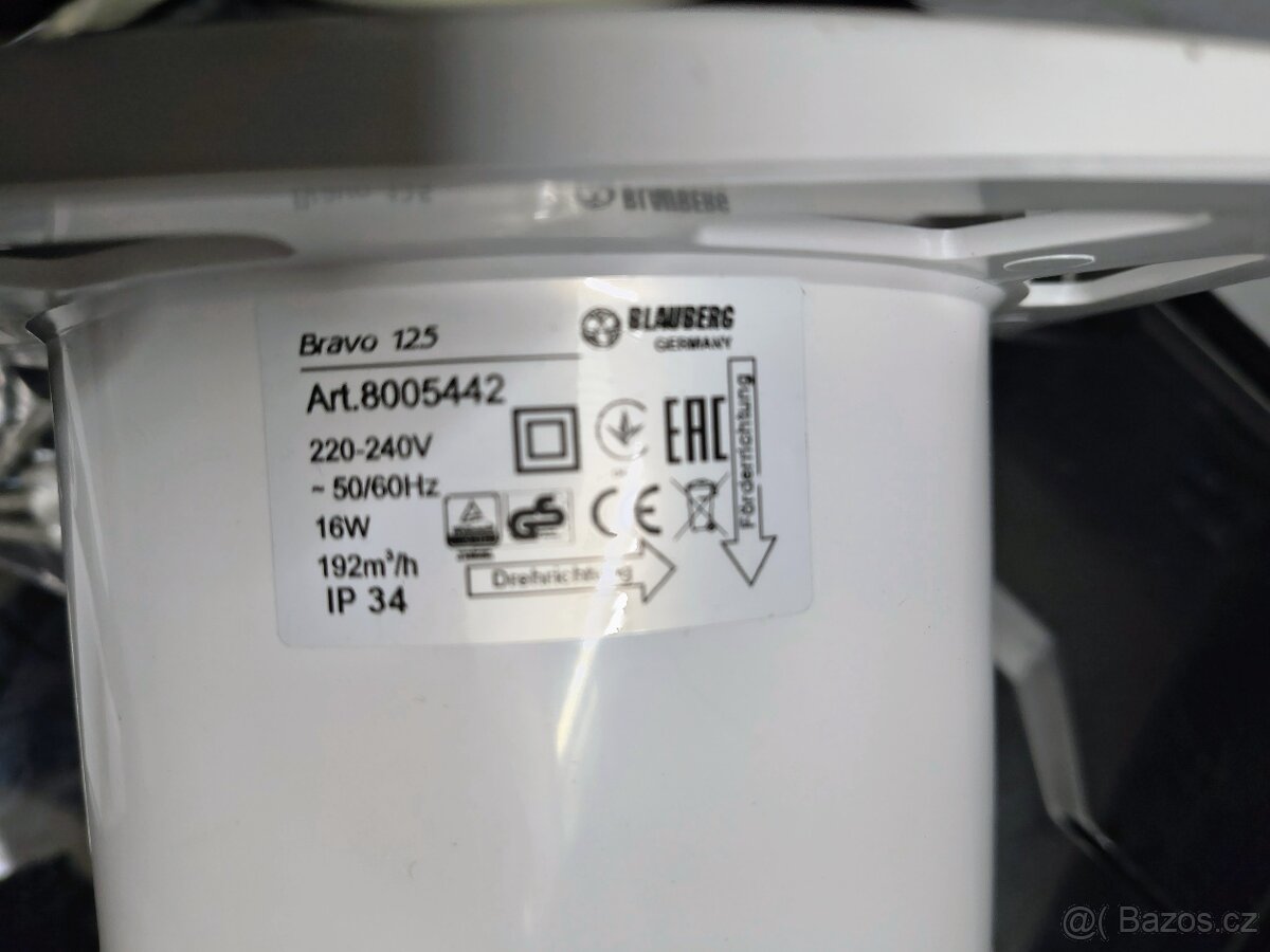 Koupelnový ventilátor Bravo 125 Slim - 3