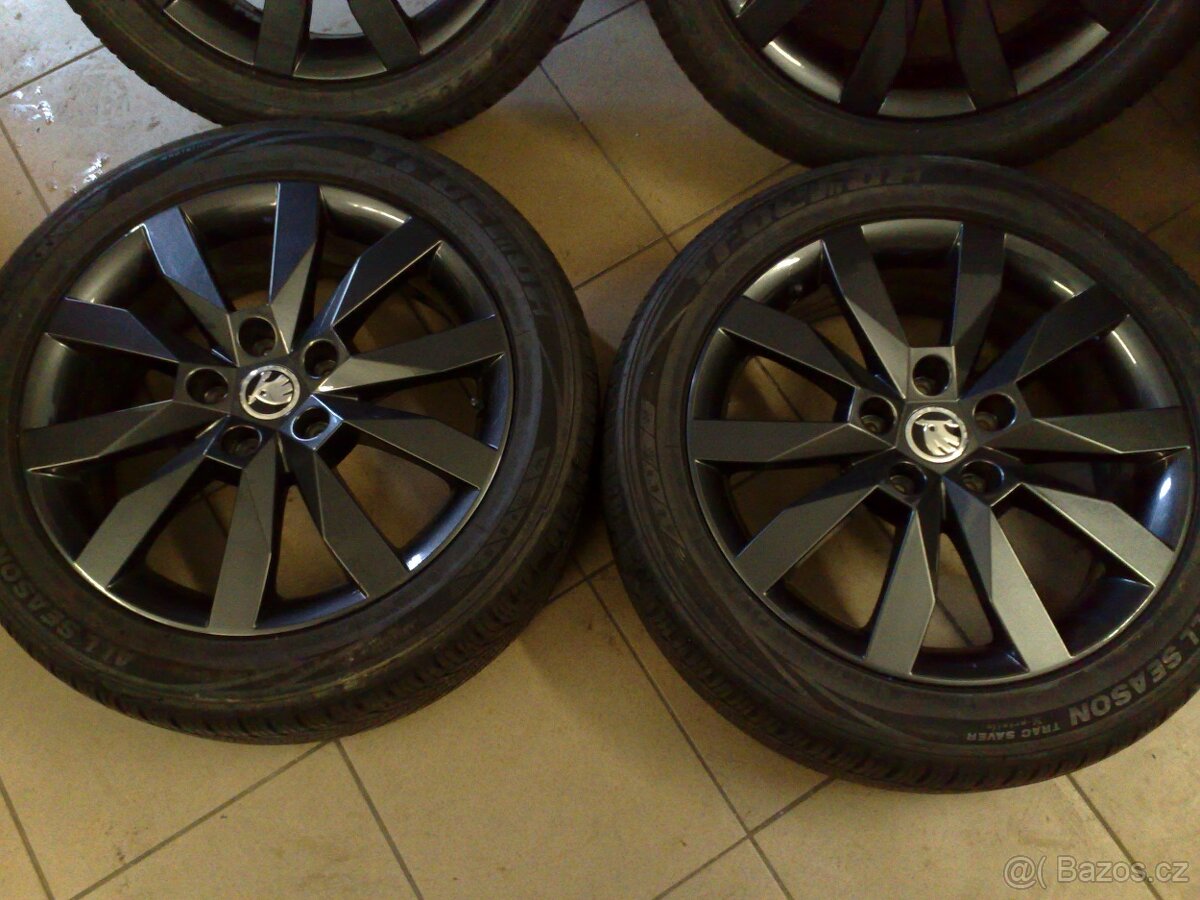 alu kola skoda 5x112 r17 original škoda 205/50/17 - 3