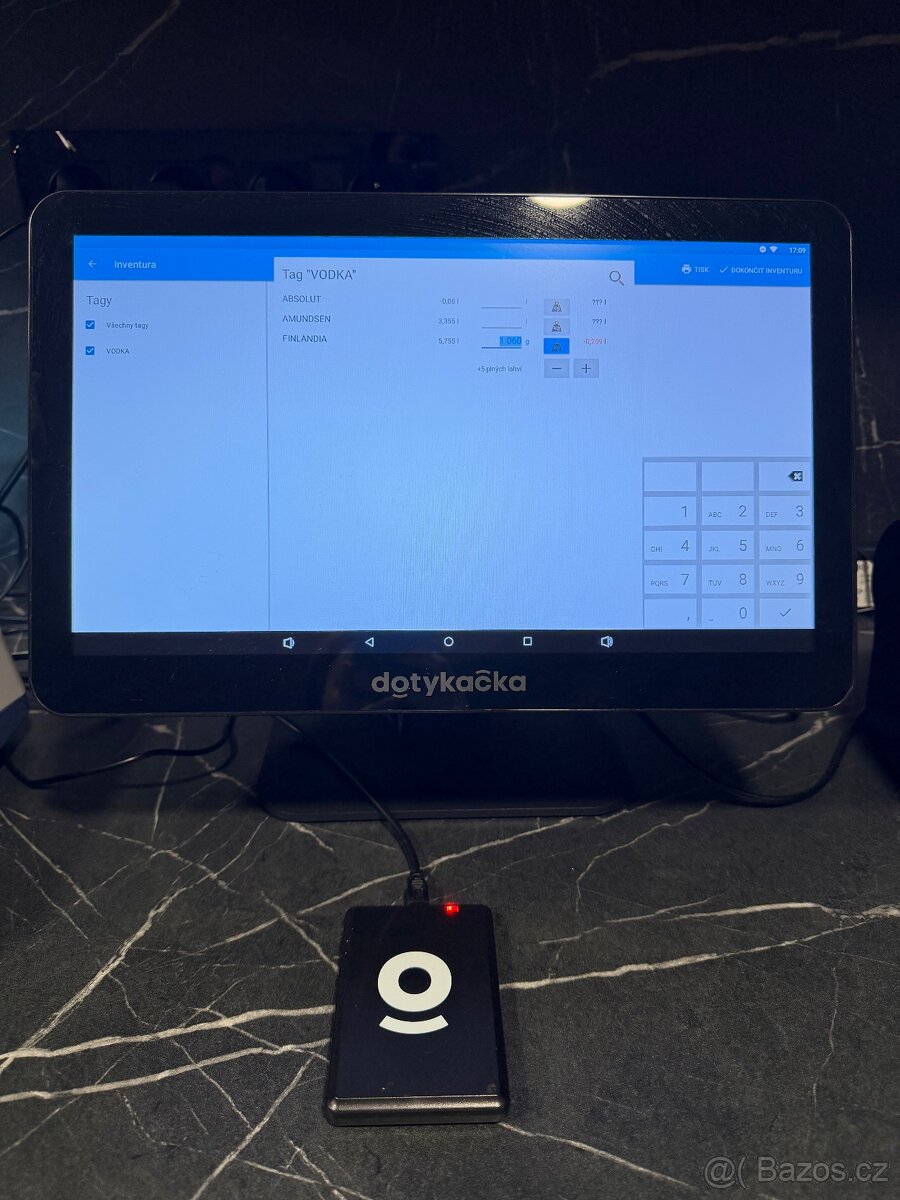 Pokladní systém - Dotykačka kompletní 15,6” + váha a čtečka - 3