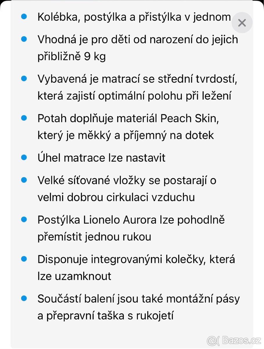 Cestovní postýlka - 3