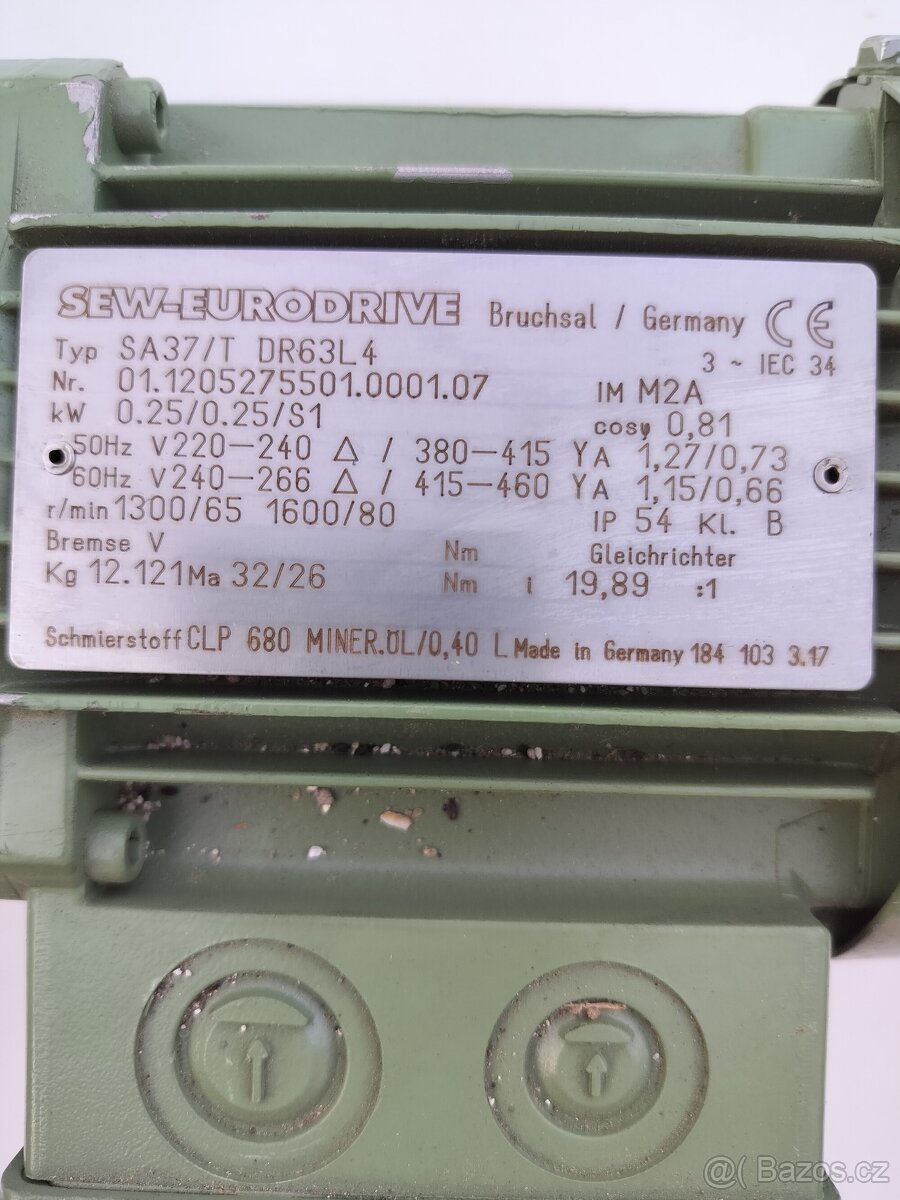 Převodový motor, nový, dohoda možná - 3