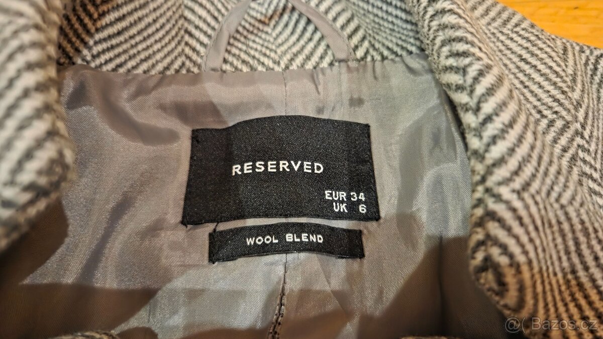 Krásný kabát RESERVED vel. XS/S - 3