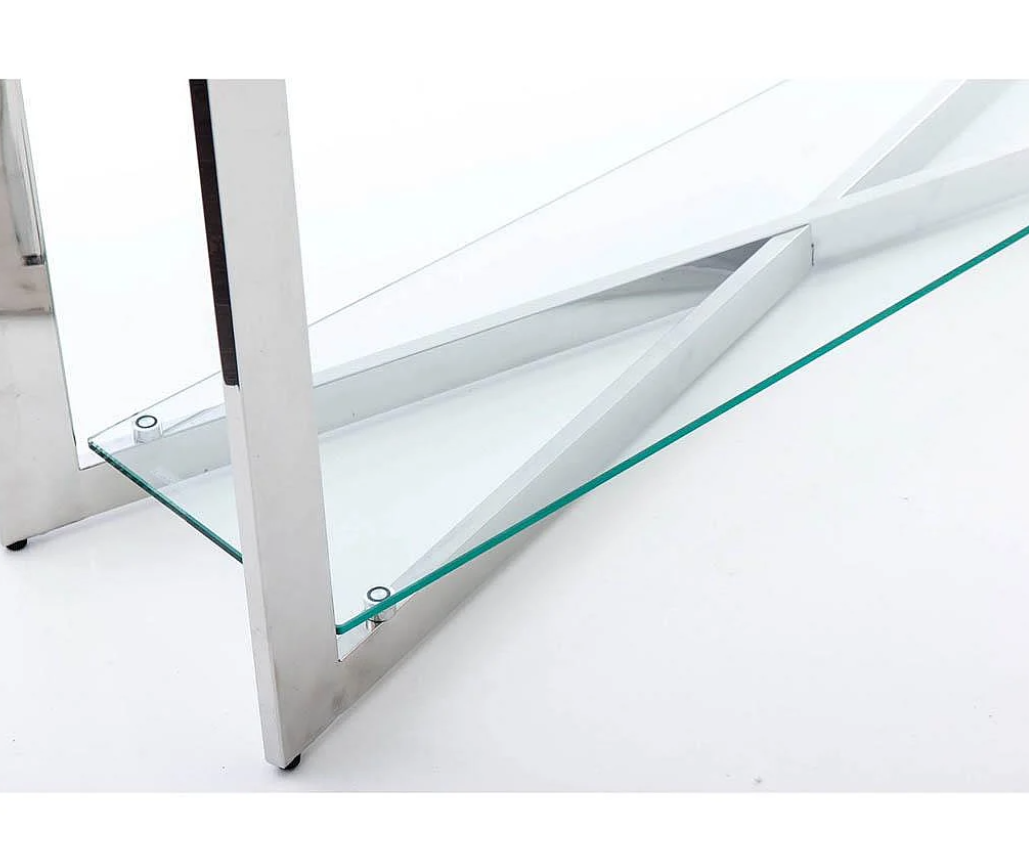KONZOLOVÝ + KONFERENČNÍ STOLEK SKLENĚNÝ - 3