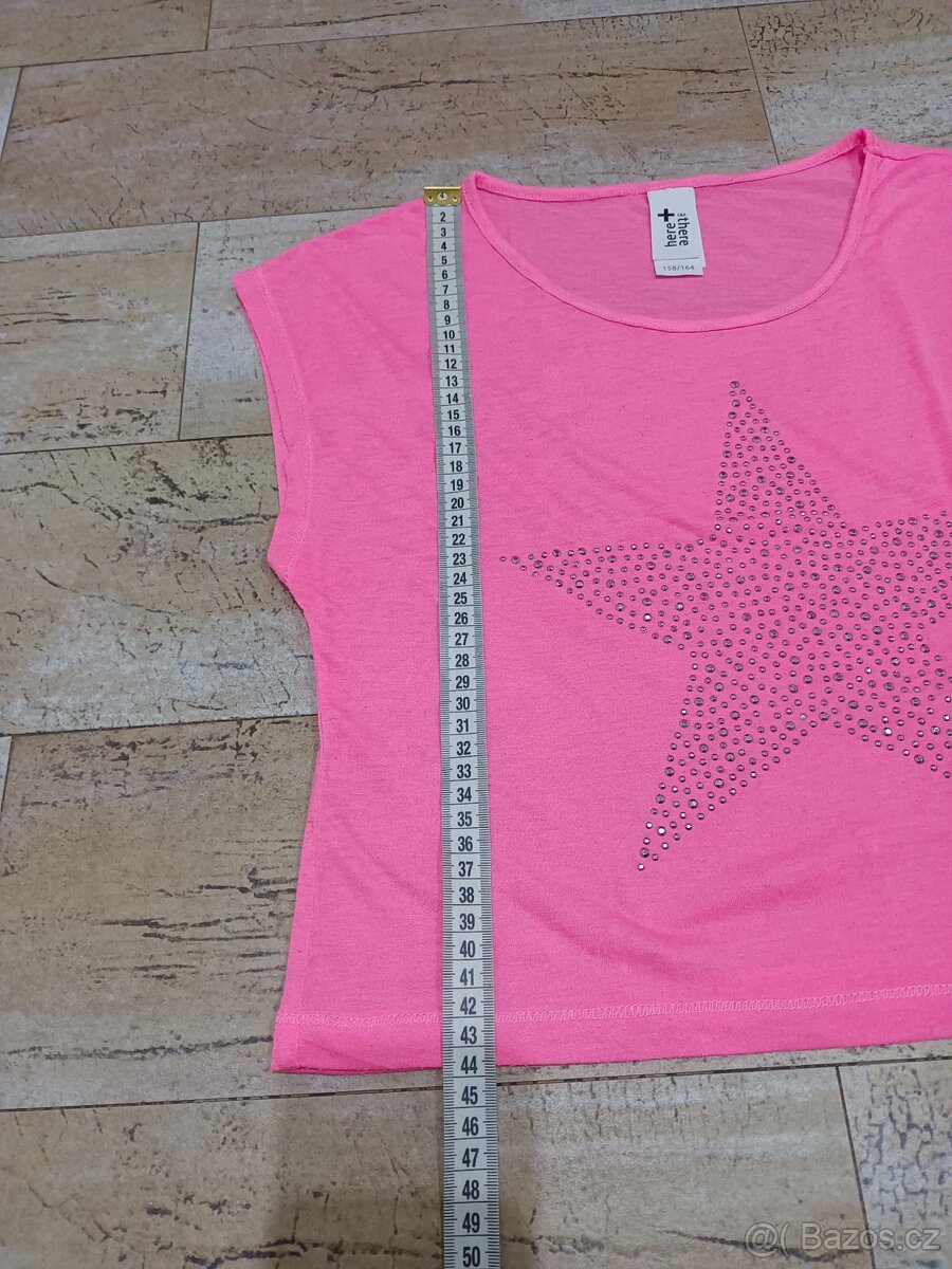 Dívčí triko, tílko, crop-top vel. 158/164 - 3