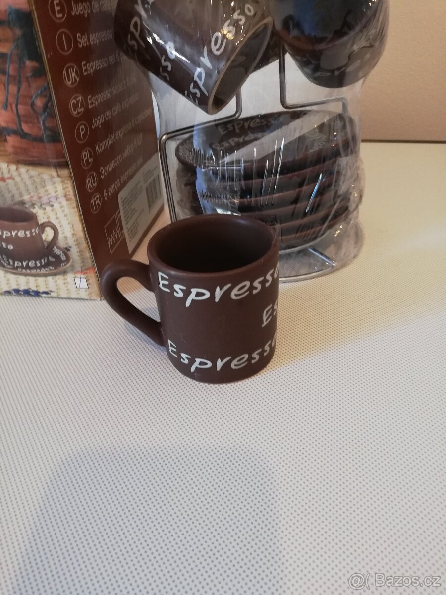 Set - sada šálků na espreso se stojánkem - 3