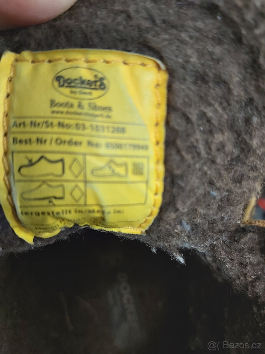 Prodám málo nošené zimní boty Dockers vel. 36 - 3