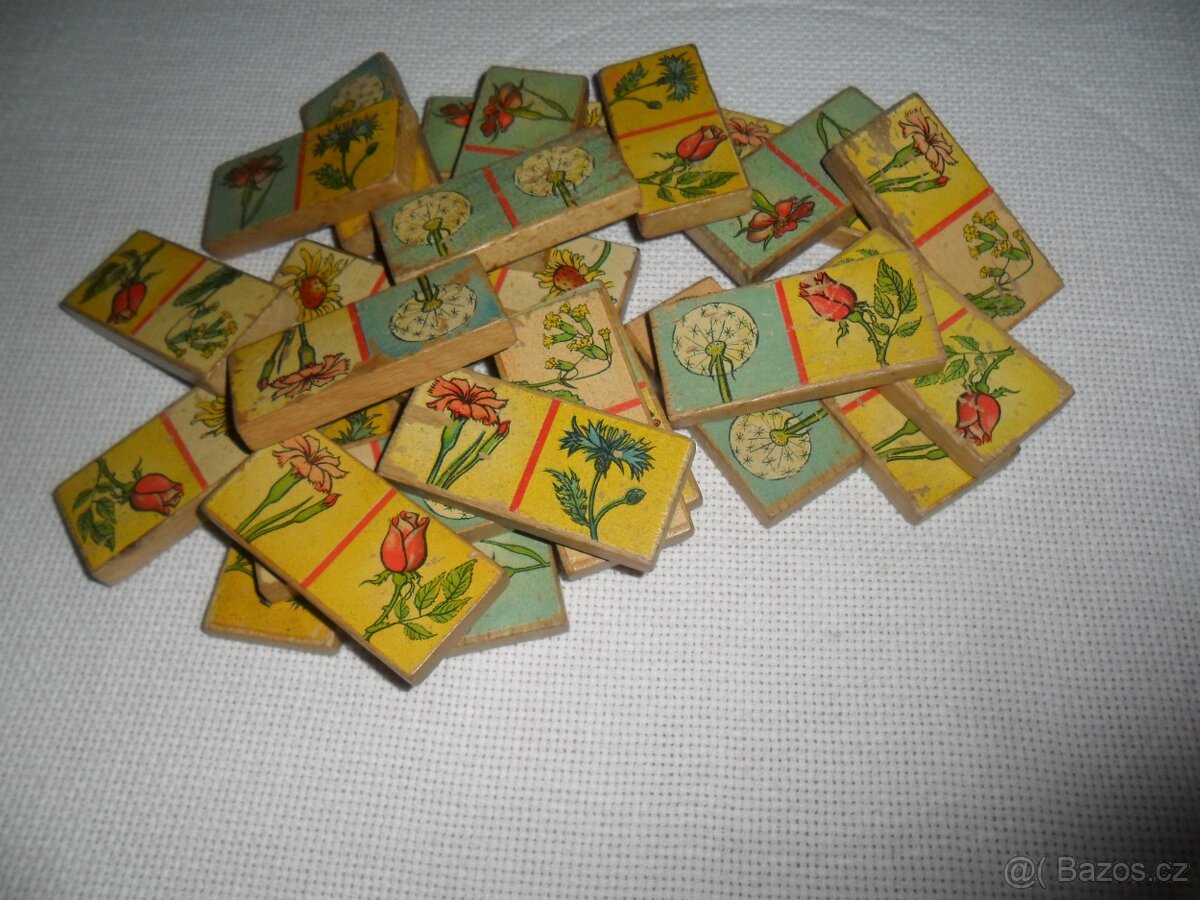 kostky retro pohádky Karkulka, Sněhurka, deskové hry - 3