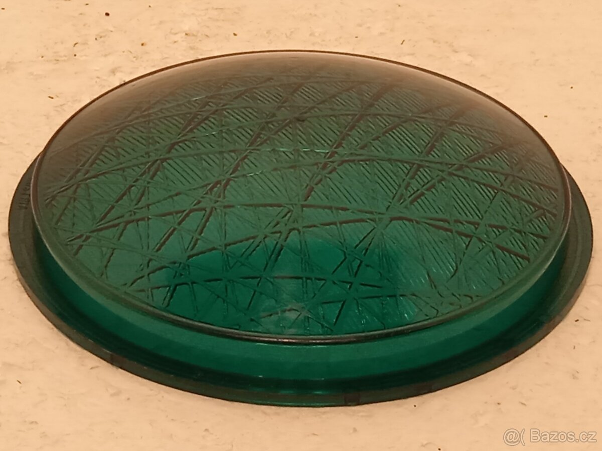 Zelené sklo ze semaforu - Retro - 3