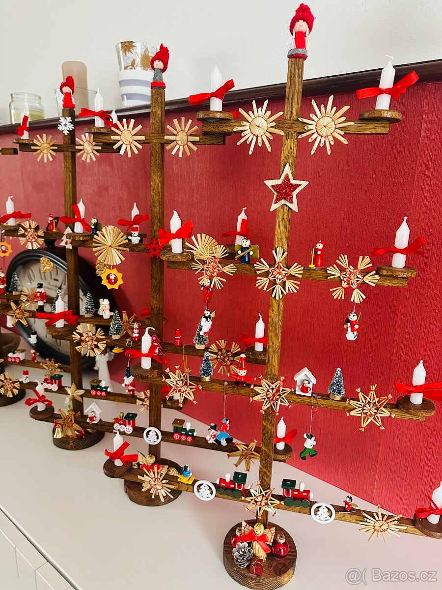 Vánoční svícen - ruční výroba - 3
