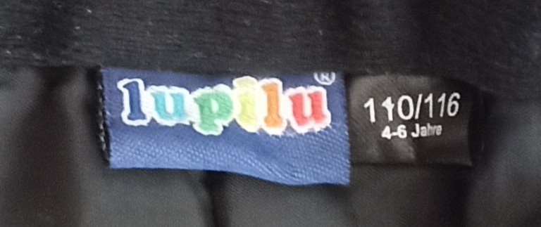 Lyžařské kalhoty 110/116 černé, zn. Lupilu - 3