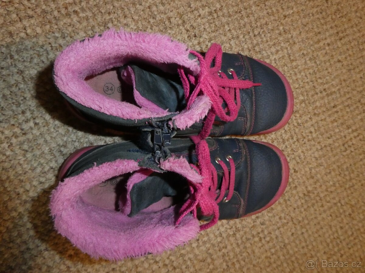Dívčí zimní barefoot boty Protetika, vel. 34 - 3