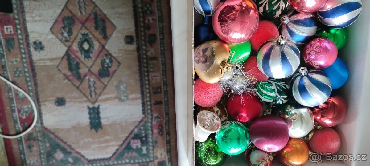 Vánoční retro ozdoby -koule - 3