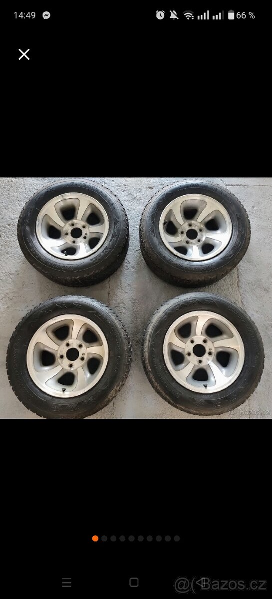 15' ALU kola USA 5x120,6 s pneu 215/65r15 - 3