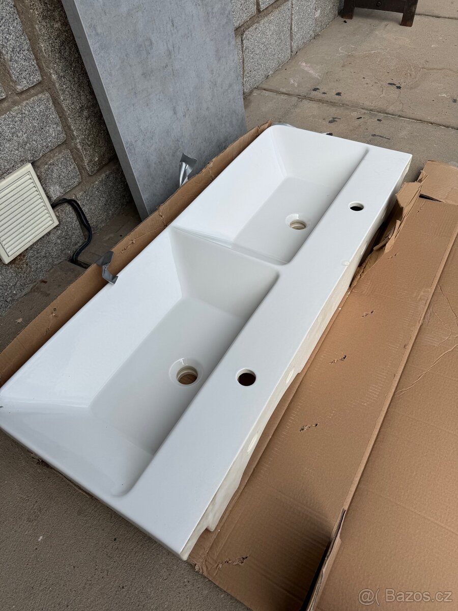 Dvoj umyvadlo Keramické Myjoys Victory 120 Dřevojas - 3