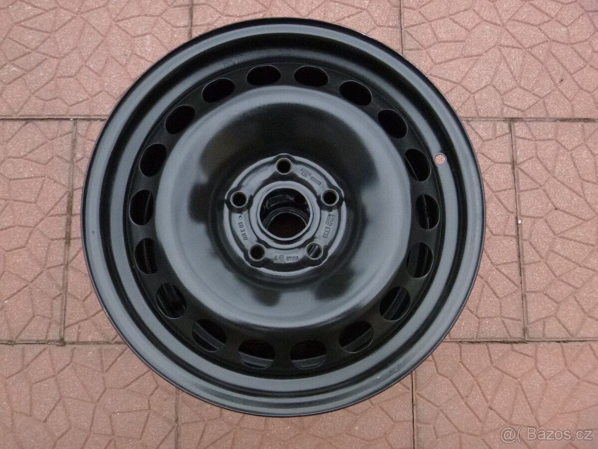 Plechové disky kola sada originál VW 5x112 6,5Jx16 ET33 - 3