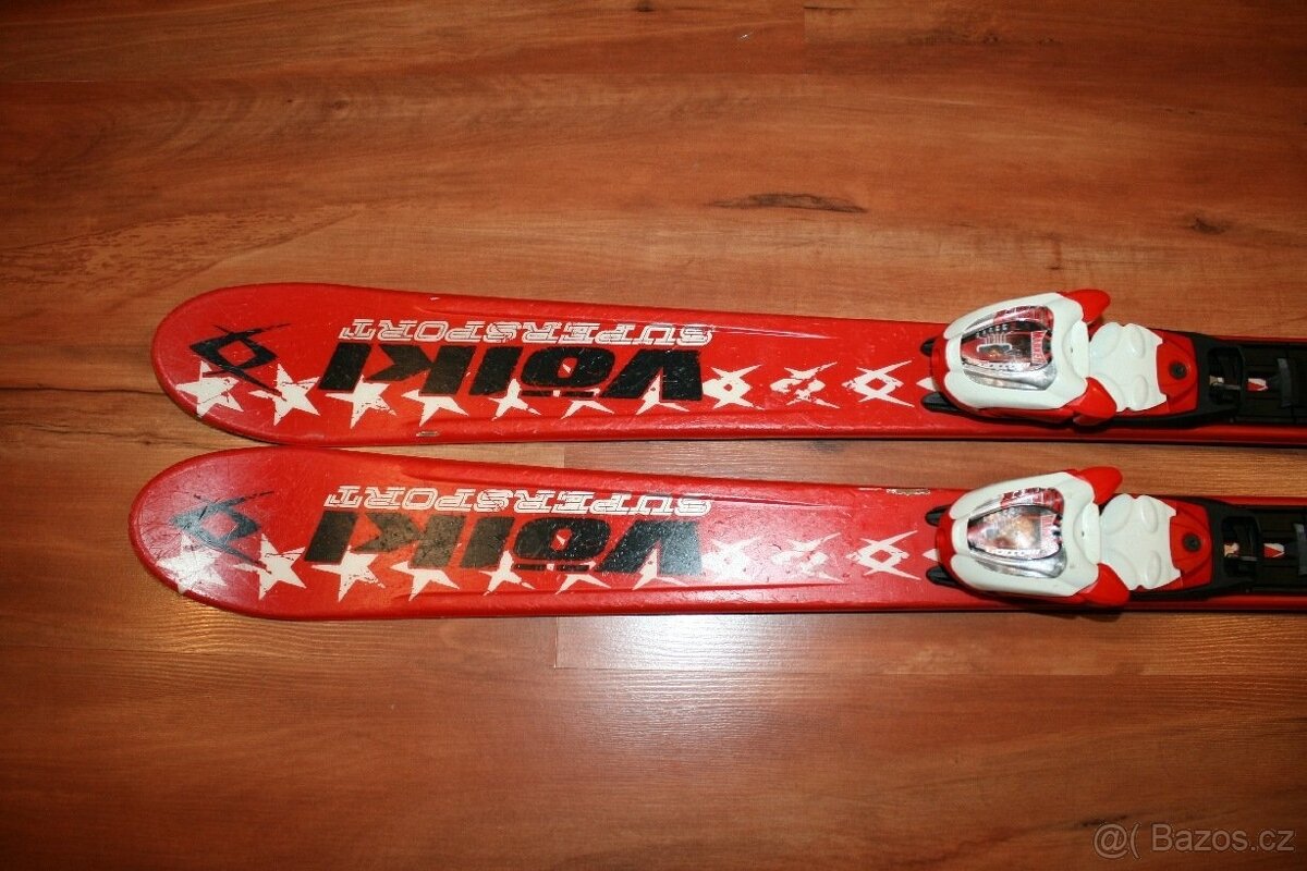 lyže Volkl Superdport 120 cm , lyžaky Nordica - 3