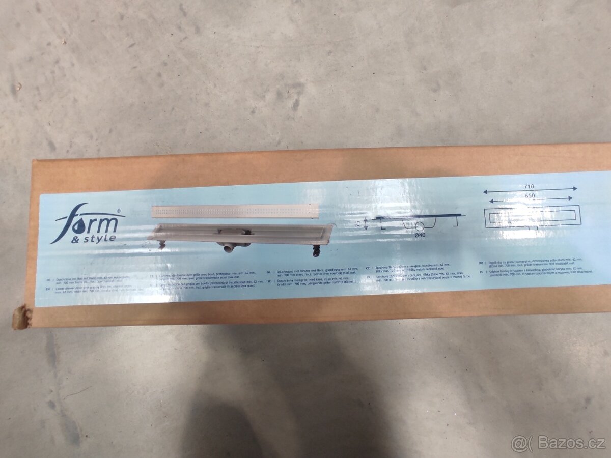 Sprchový žlab 650 - 3