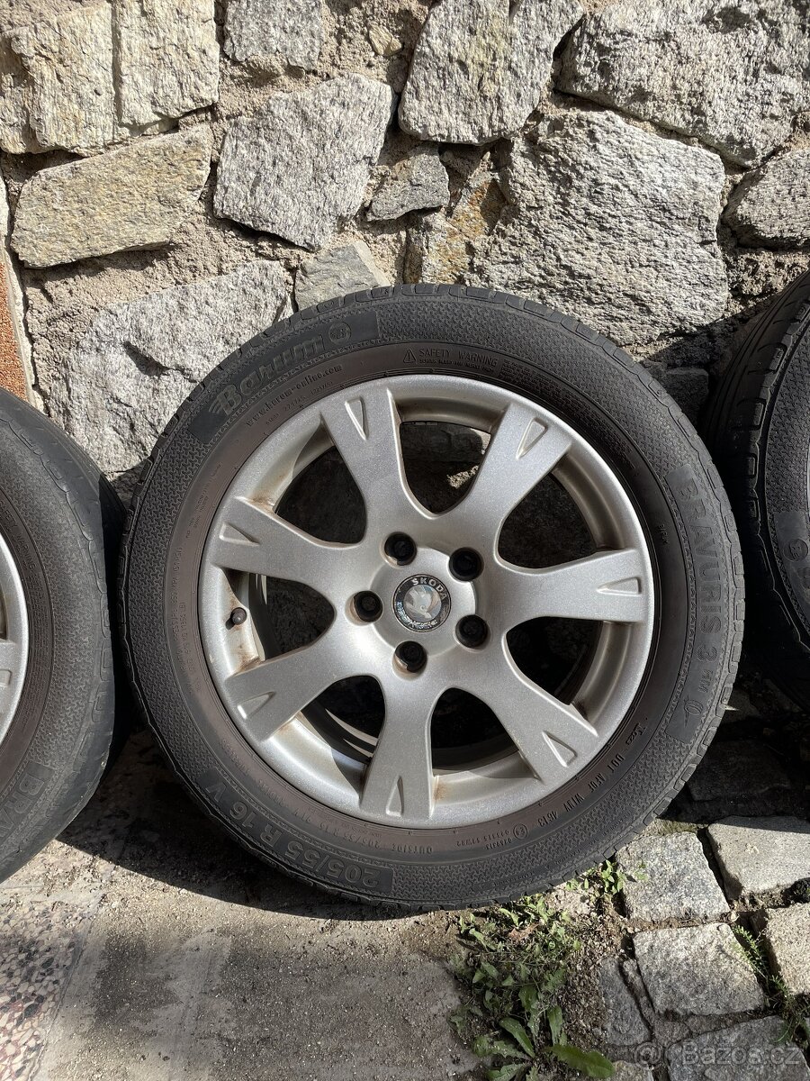 Originál ALU kola Škoda Octavia 2 205/55/16 5x112 r16 - 3
