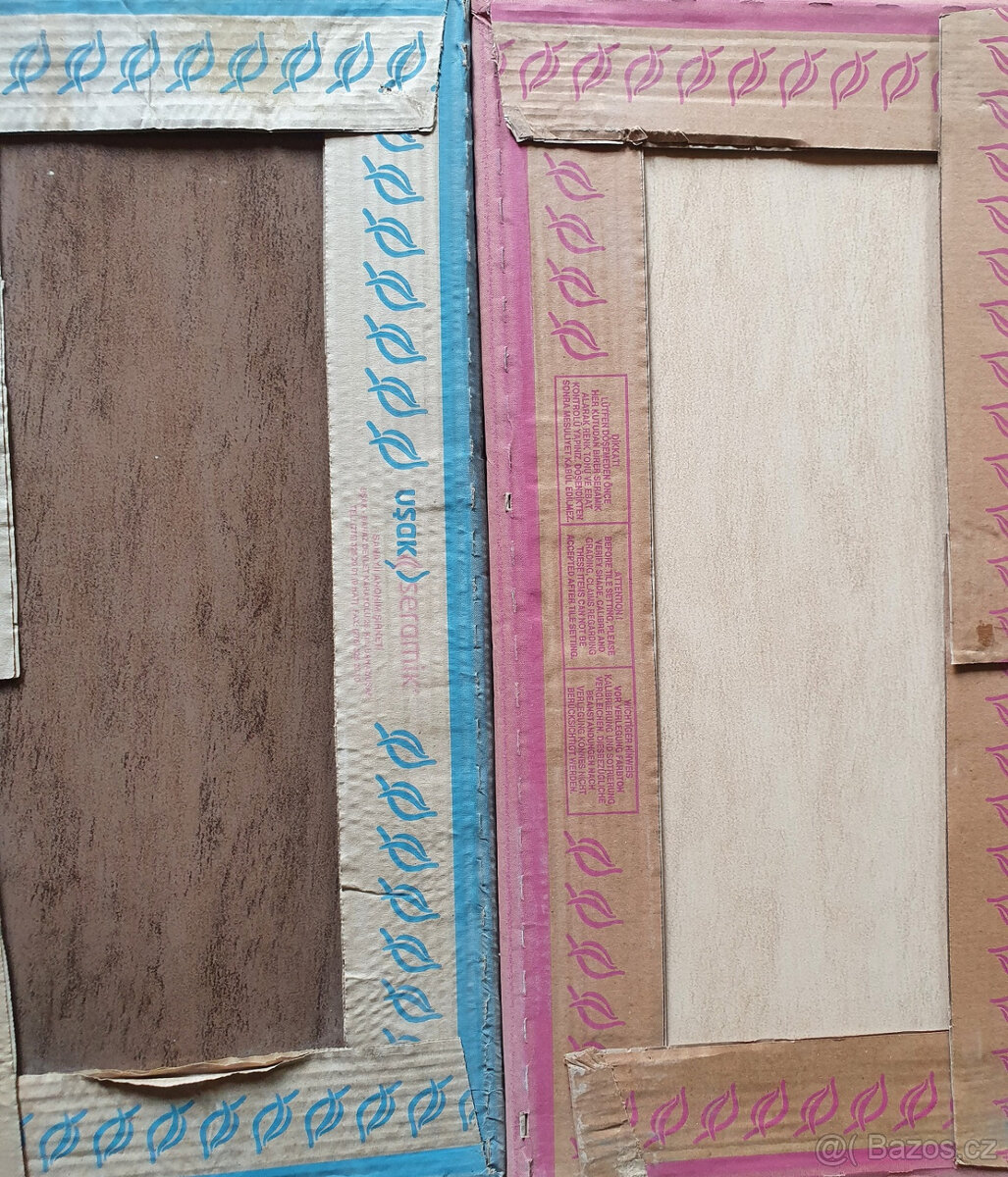 Nový obklad hnědý a béžový 25x50 - 3