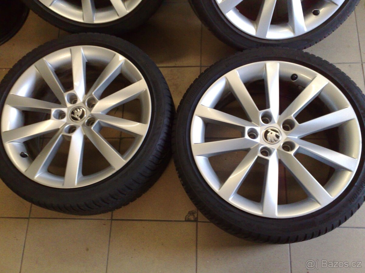 alu kola skoda 5x112 r18 original skoda 225/40/18 - 3