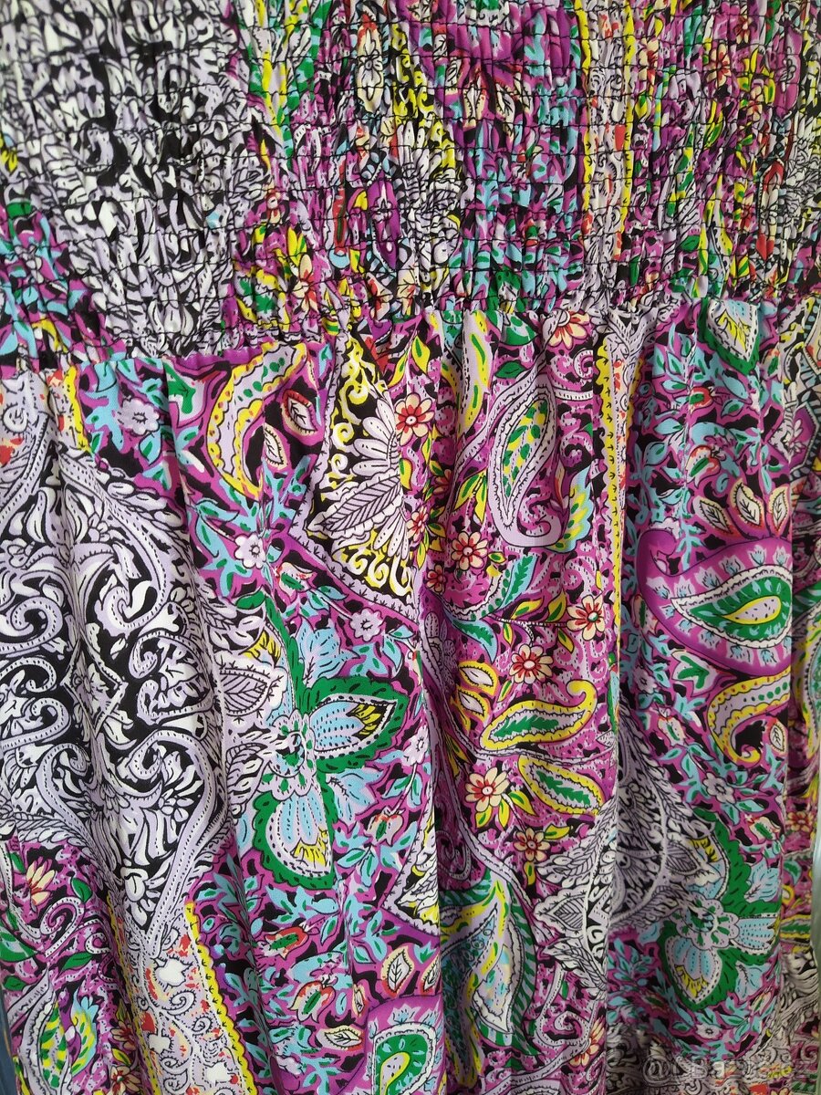 Letní šaty vel.XL - cca 46-48 - 3