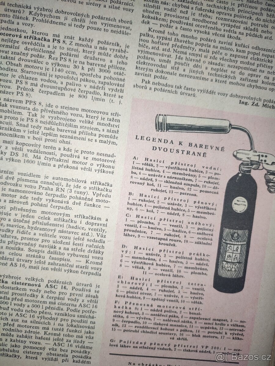 Hasící přístroje, motorová stříkačka - 3