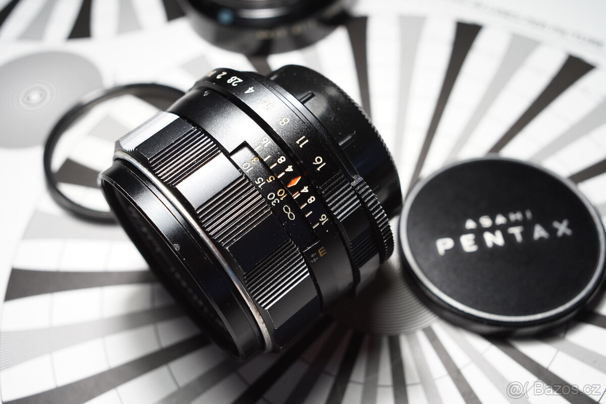 Objektiv Super-Takumar 50/1.4, 8-element, m42 závit - 3