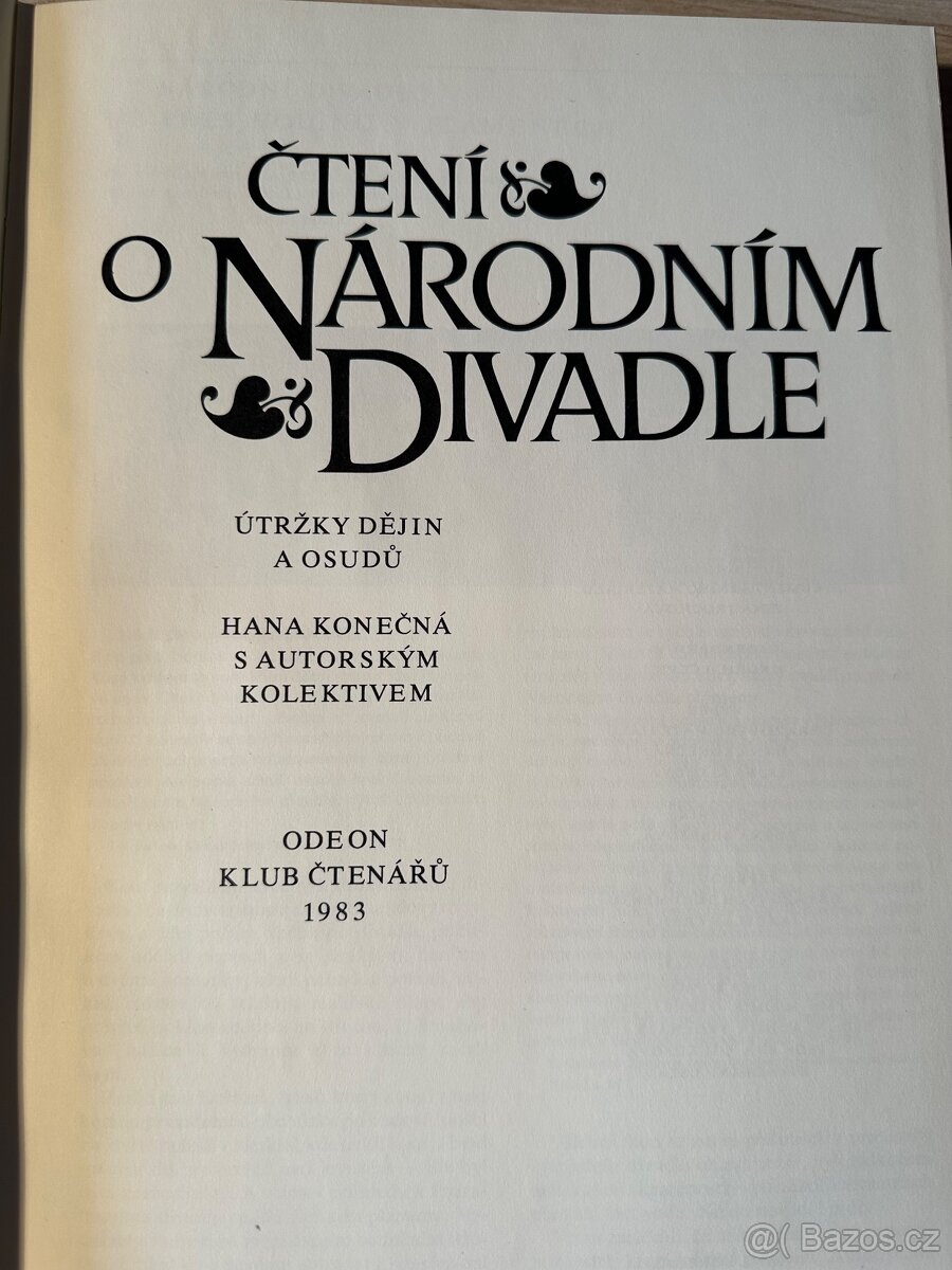 Čtení o národním divadle, Putování Múzy Thálie - 3