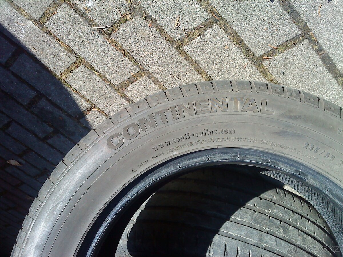 prodám pneu 235/55 r 15 3ks Continental, - 3