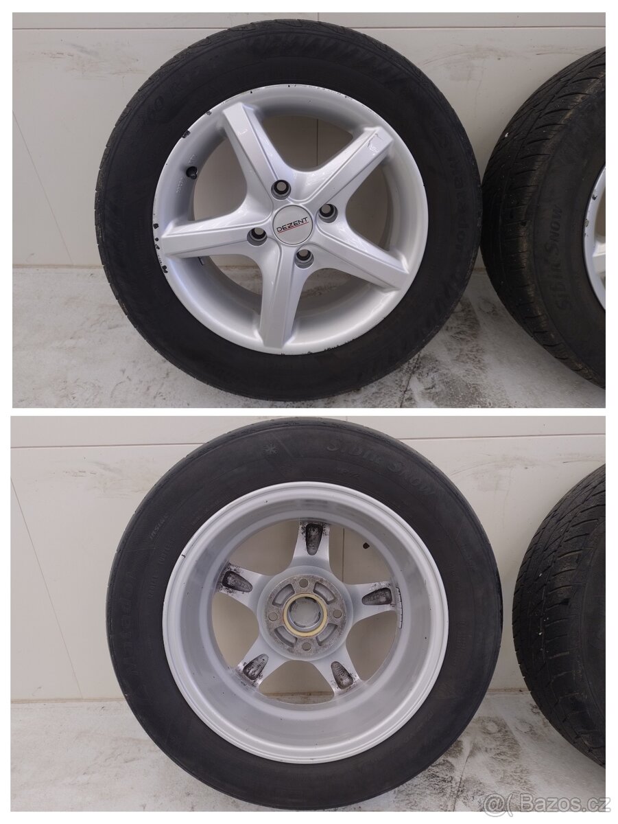 Sada 15" ALU kol Dezent (4x114,3) - 3